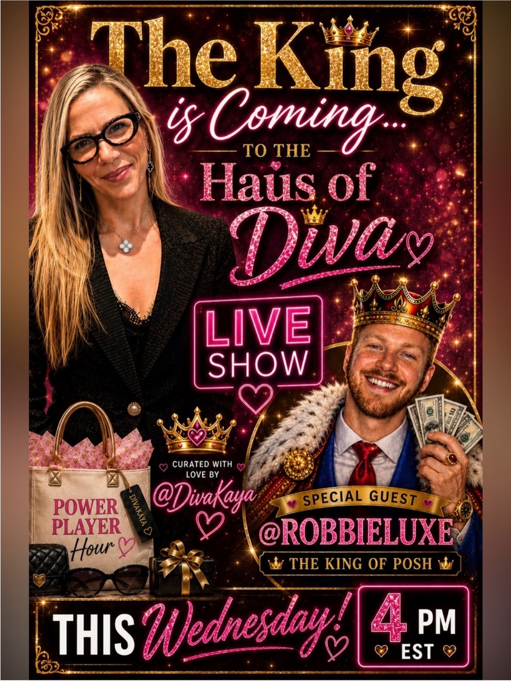 DID YA MISS ME? I’LL BE COHOSTING THE ONE & ONLY @DIVAKAYA SHOW THIS WED 4PM EST
